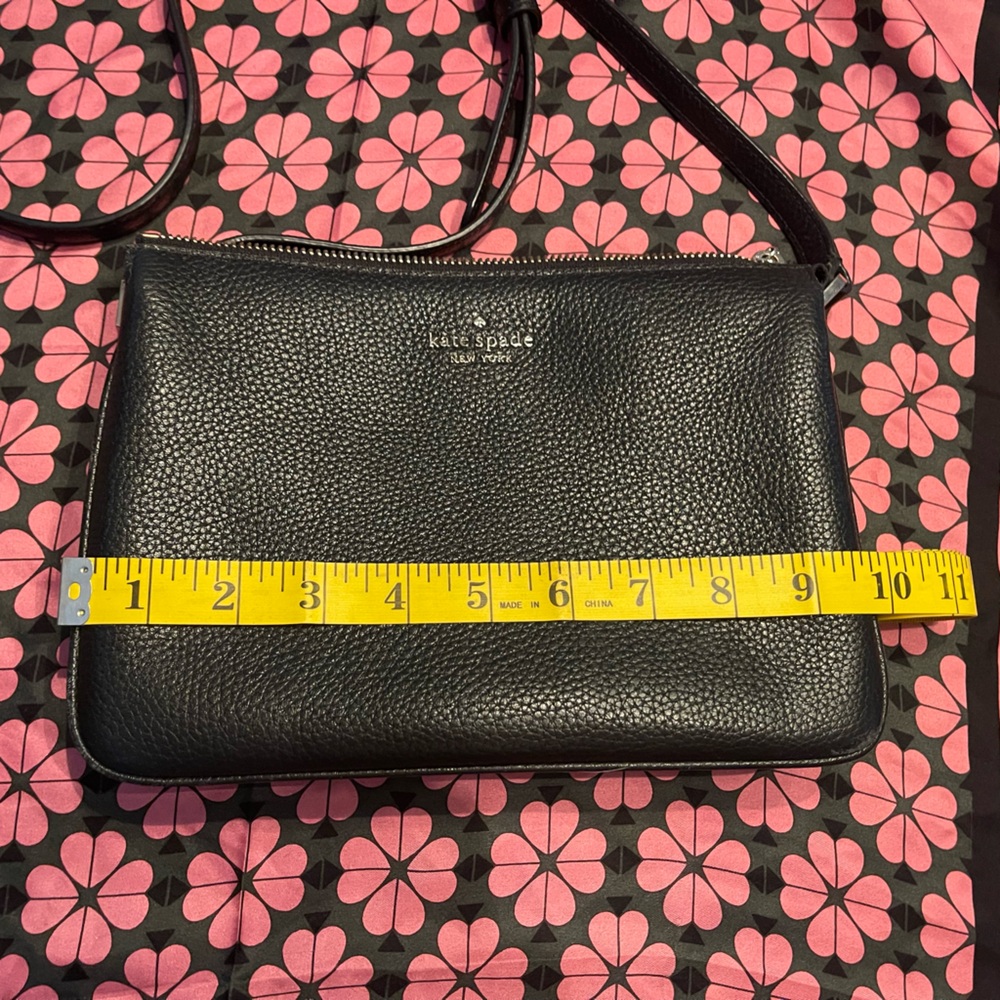 Kate Spade Black Leila Triple Gusset Crossbody π - Picture 8 of 16
